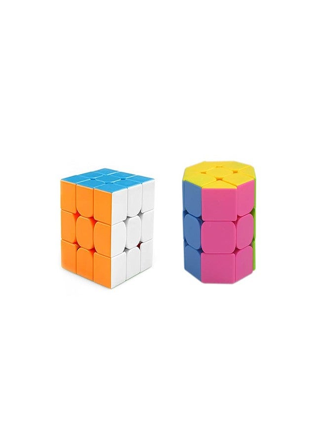 QWICK CLICK High Speed Cube Stickerless 3D Puzzle Cube Bundle 3 x Octa (Pack of 2)